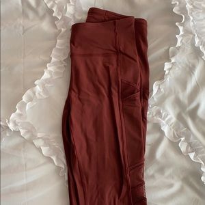 Red Lululemon Leggings